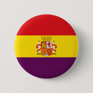 Chapa Redonda De 5 Cm Bandera de la República Española