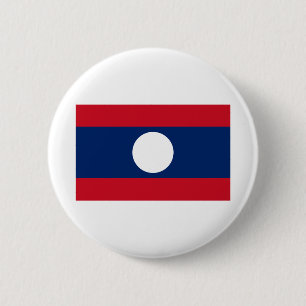 Chapa Redonda De 5 Cm Bandera de Laos