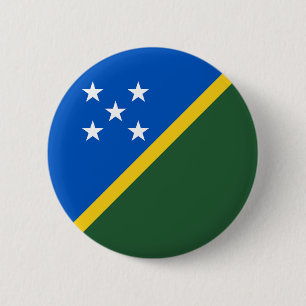 Chapa Redonda De 5 Cm Bandera de las Islas Salomón