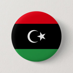 Chapa Redonda De 5 Cm Bandera de Libia