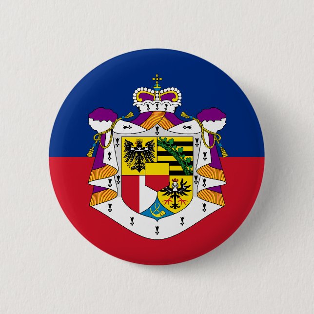 Chapa Redonda De 5 Cm Bandera de Liechtenstein (estado), Liechtenstein (Anverso)
