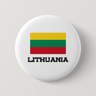 Chapa Redonda De 5 Cm Bandera de Lituania