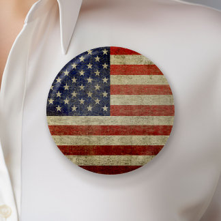 Chapa Redonda De 5 Cm Bandera de los Antiguos Estados Unidos