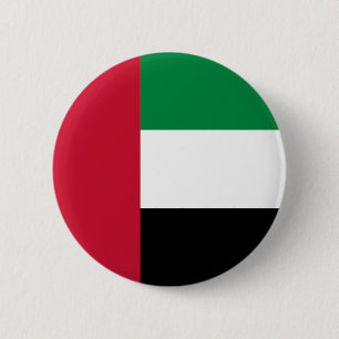 Chapa Redonda De 5 Cm Bandera de los Emiratos Árabes Unidos