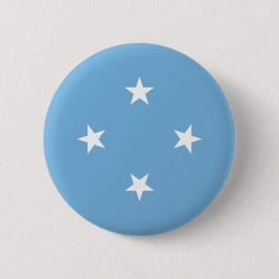 Chapa Redonda De 5 Cm Bandera de los Estados Federados de Micronesia