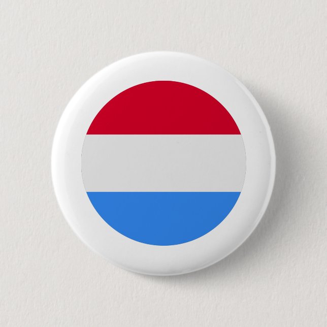 Chapa Redonda De 5 Cm Bandera de Luxemburgo (Anverso)