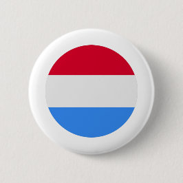 Chapa Redonda De 5 Cm Bandera de Luxemburgo