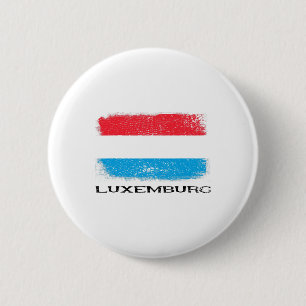 Chapa Redonda De 5 Cm Bandera de Luxemburgo Europa Viajes Vacaciones Eur