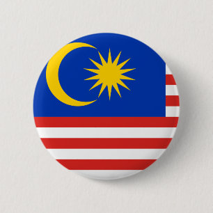 Chapa Redonda De 5 Cm Bandera de Malasia