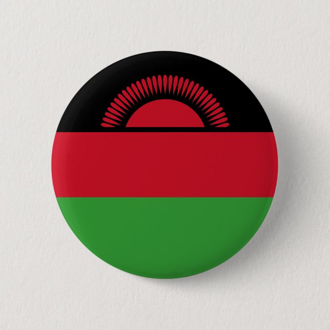 Chapa Redonda De 5 Cm Bandera de Malawi (Anverso)