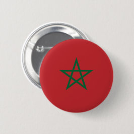 Chapa Redonda De 5 Cm Bandera de Marruecos