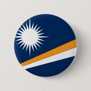 Chapa Redonda De 5 Cm Bandera de Marshall Islands