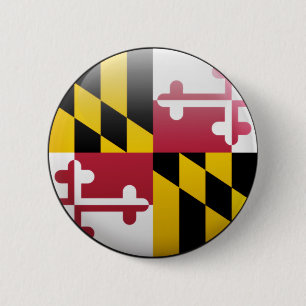 Chapa Redonda De 5 Cm Bandera de Maryland