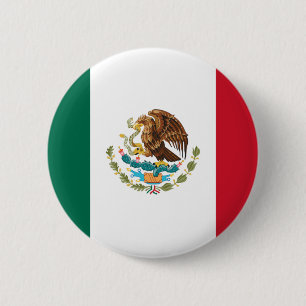 Chapa Redonda De 5 Cm Bandera de México