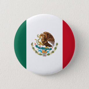 Chapa Redonda De 5 Cm Bandera de México
