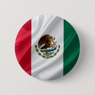 Chapa Redonda De 5 Cm Bandera de México