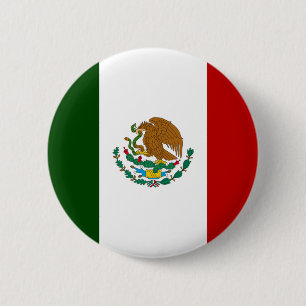 Chapa Redonda De 5 Cm Bandera de México