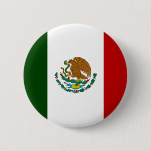 Chapa Redonda De 5 Cm Bandera de México