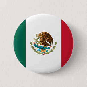 Chapa Redonda De 5 Cm Bandera de México