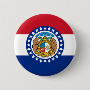 Chapa Redonda De 5 Cm Bandera de Missouri