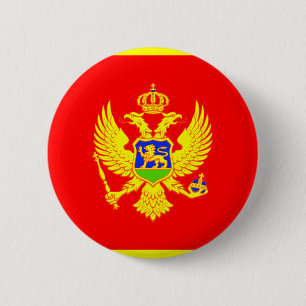 Chapa Redonda De 5 Cm Bandera de Montenegro