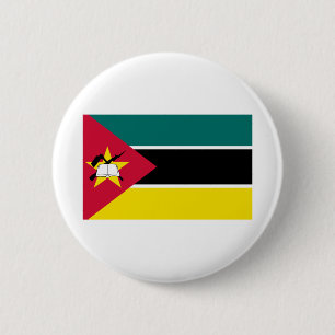 Chapa Redonda De 5 Cm Bandera de Mozambique