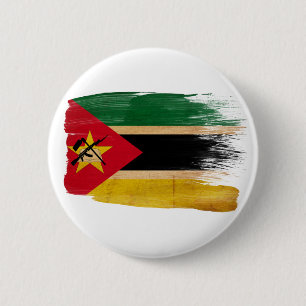 Chapa Redonda De 5 Cm Bandera de Mozambique