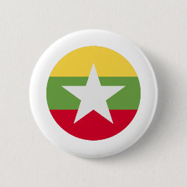 Chapa Redonda De 5 Cm Bandera de Myanmar