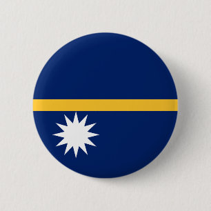 Chapa Redonda De 5 Cm Bandera de Nauru