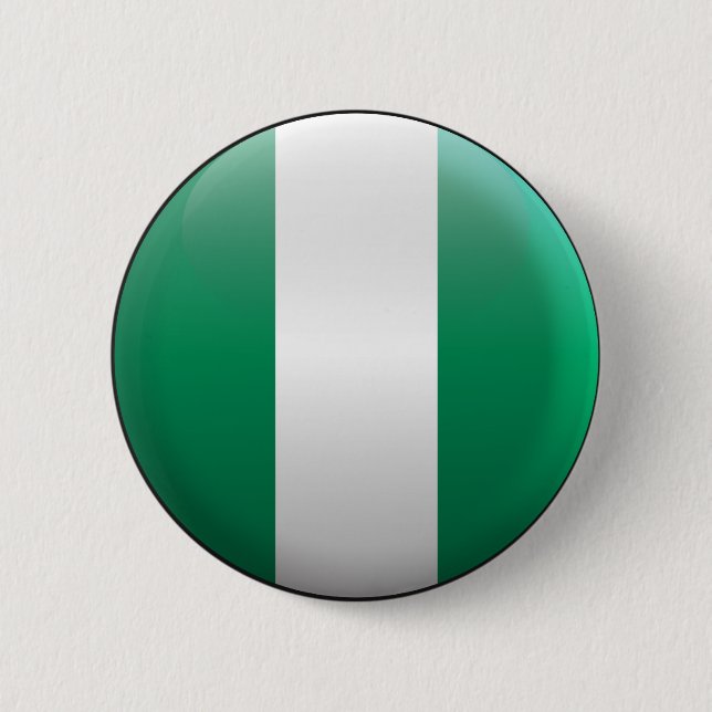 Chapa Redonda De 5 Cm Bandera de Nigeria (Anverso)