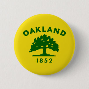 Chapa Redonda De 5 Cm Bandera de Oakland, California