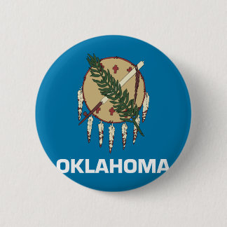Chapa Redonda De 5 Cm Bandera de Oklahoma