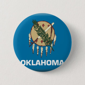 Chapa Redonda De 5 Cm Bandera de Oklahoma