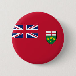 Chapa Redonda De 5 Cm Bandera de Ontario