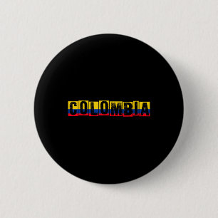 Chapa Redonda De 5 Cm Bandera de orgullo de Colombia Bandera nacional co