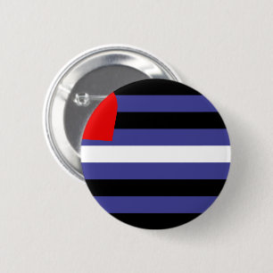 Chapa Redonda De 5 Cm Bandera de Orgullo de Cuero