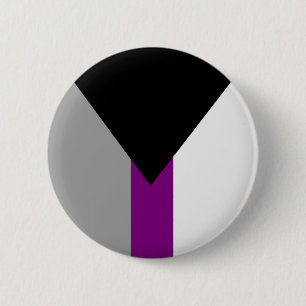 Chapa Redonda De 5 Cm Bandera de Orgullo Demisexual