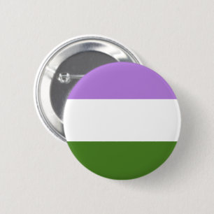 Chapa Redonda De 5 Cm Bandera de orgullo Genderqueer