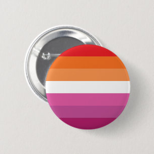 Chapa Redonda De 5 Cm Bandera de Orgullo Lesbiano