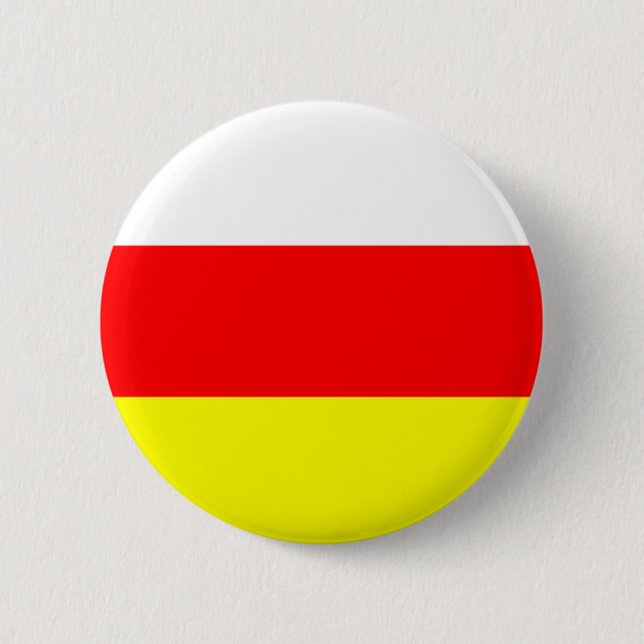 Chapa Redonda De 5 Cm bandera de ossetia del sur (Anverso)