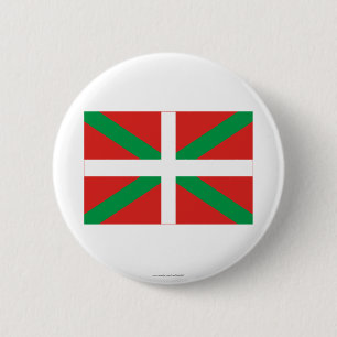 Chapa Redonda De 5 Cm Bandera de País Vasco (Euskadi)