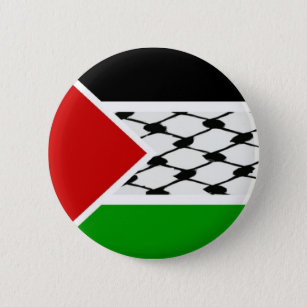 Chapa Redonda De 5 Cm Bandera de Palestina Keffiyeh