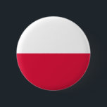 Chapa Redonda De 5 Cm Bandera de Polonia<br><div class="desc">Bandera patriótica de Polonia.</div>