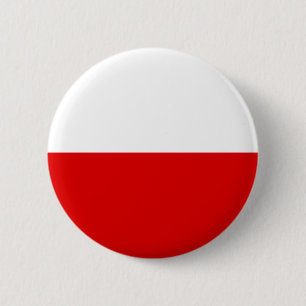 Chapa Redonda De 5 Cm Bandera de Polonia