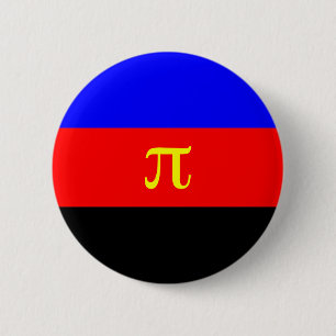 Chapa Redonda De 5 Cm Bandera de Polyamory -- Color del pi 3