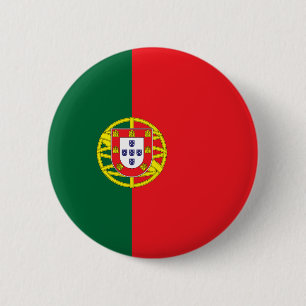 Chapa Redonda De 5 Cm Bandera de Portugal