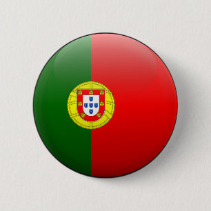 Chapa Redonda De 5 Cm Bandera de portugal