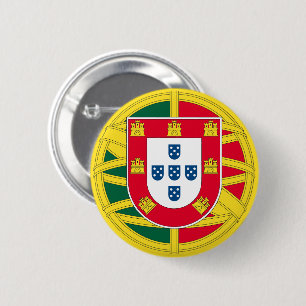 Chapa Redonda De 5 Cm Bandera de Portugal para el Día de Portugal