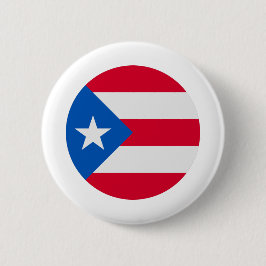 Chapa Redonda De 5 Cm Bandera de Puerto Rico