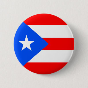 Chapa Redonda De 5 Cm Bandera de Puerto Rico